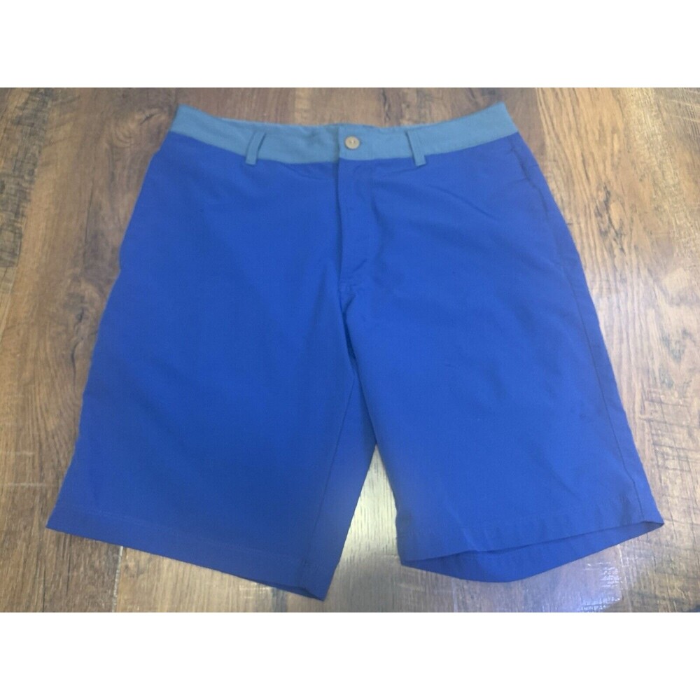 The North Face Chino Shorts Mens 32 Blue Stretch Lightweight Drawcord Flat Front